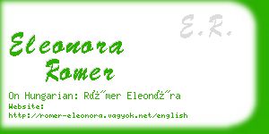 eleonora romer business card